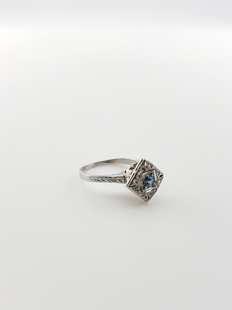 Zircon Filigree Ring