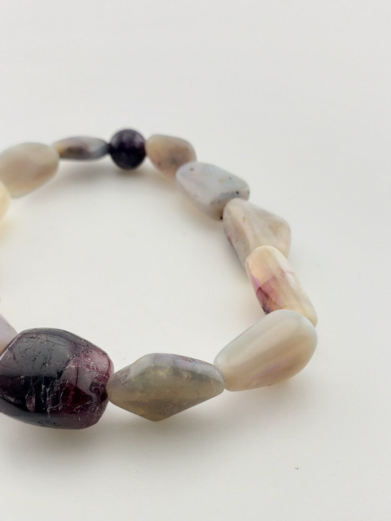Opal Scapolite Flexible Bracelet