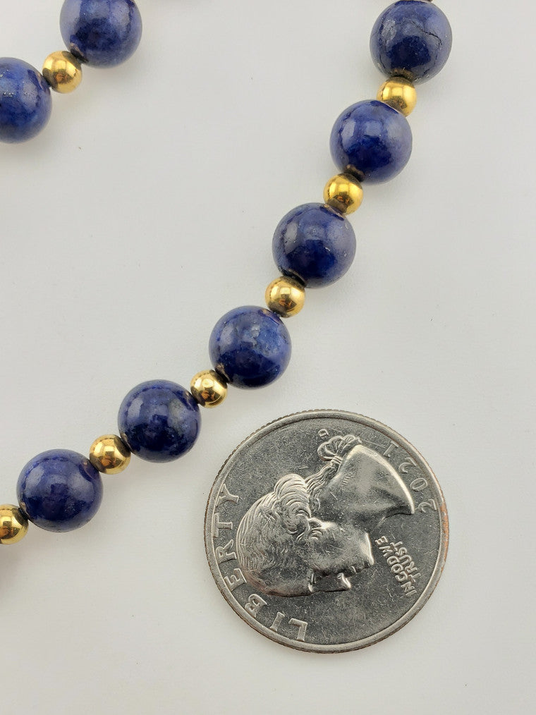 GF Lapis Bead Bracelet