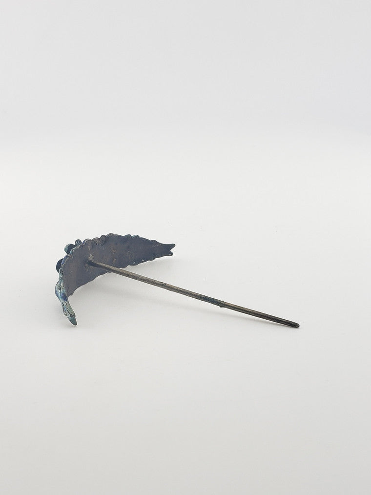 Antique Chinse Blue Enamel Hair Pin