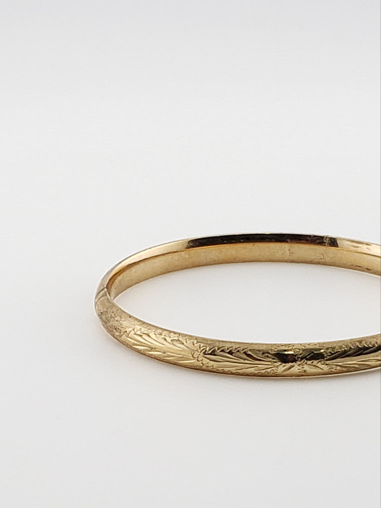 Wheat Engraved Baby Bangle