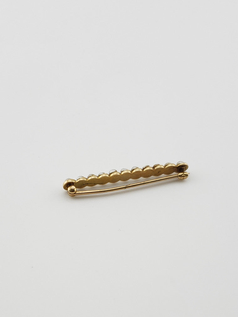 14k Pearl Bar Pin
