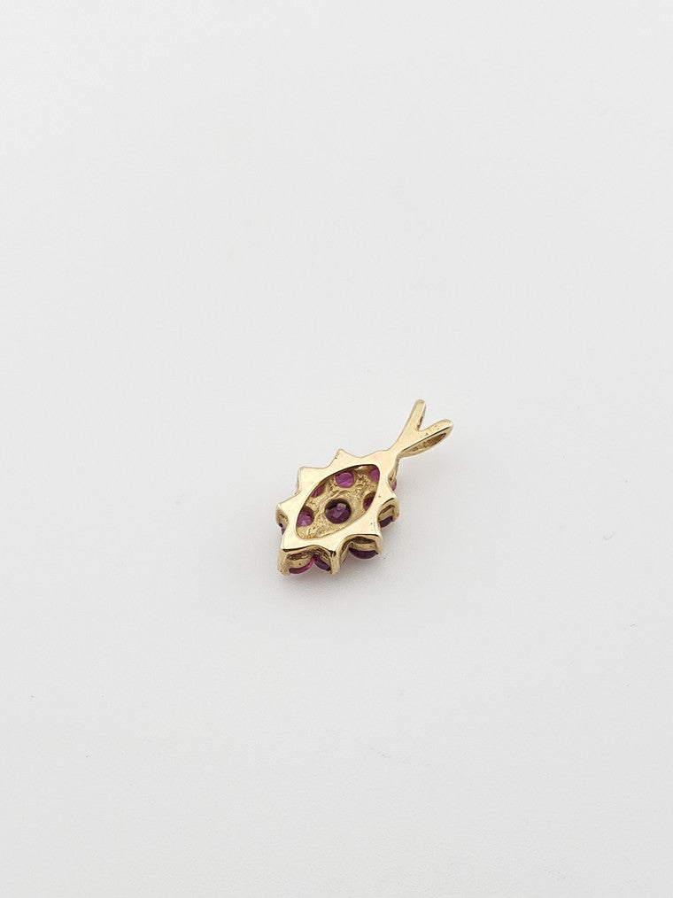 Prong-Set Ruby Pendant