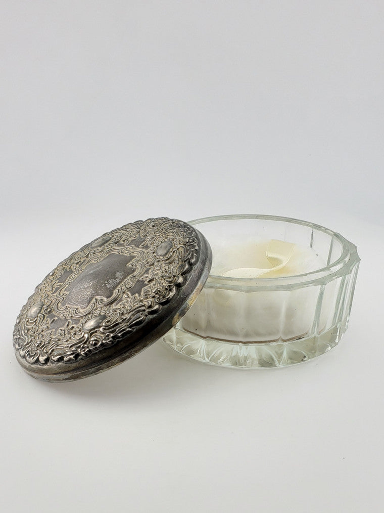 Silver Plate Powder Box