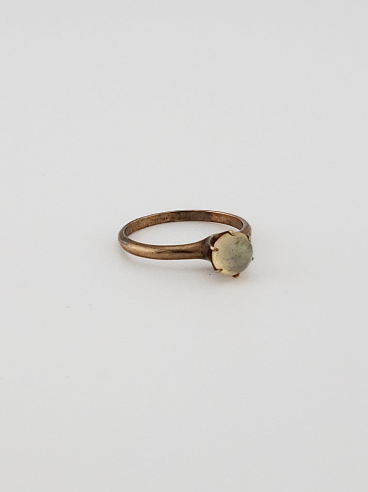 Round Moonstone Ring