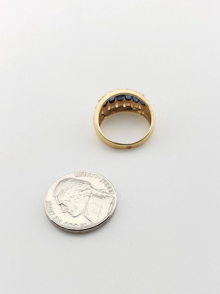 Sapphire and Diamond Band