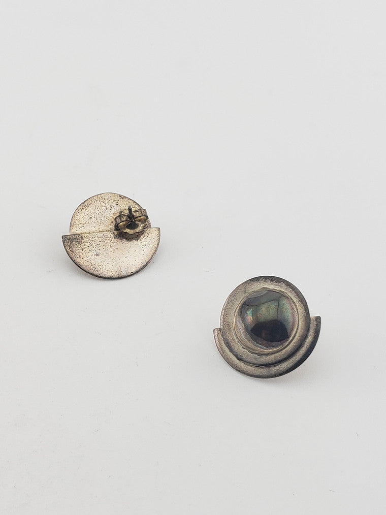 Sterling Half Moon Earrings