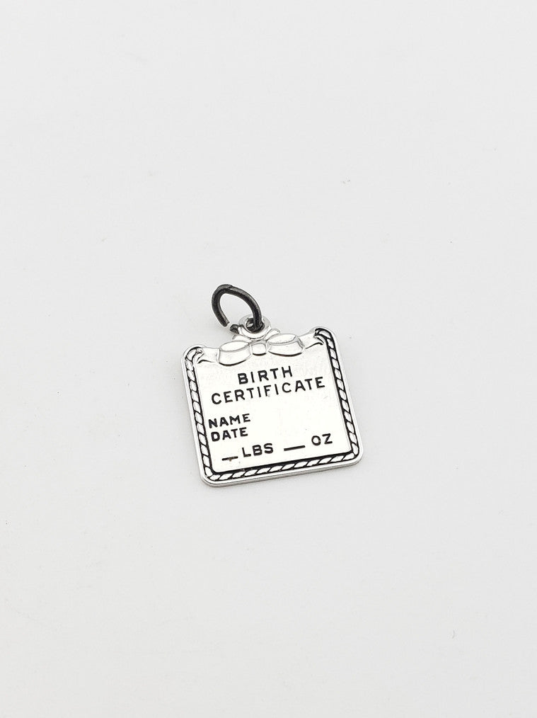SS "Birth Certificate" Charm