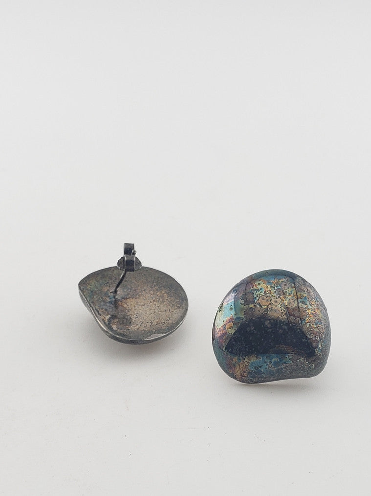SS Puffy Bean Earrings
