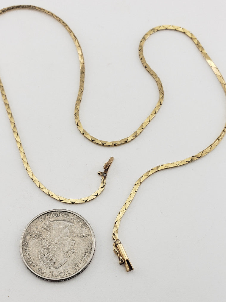 Flat Triangle Link Chain