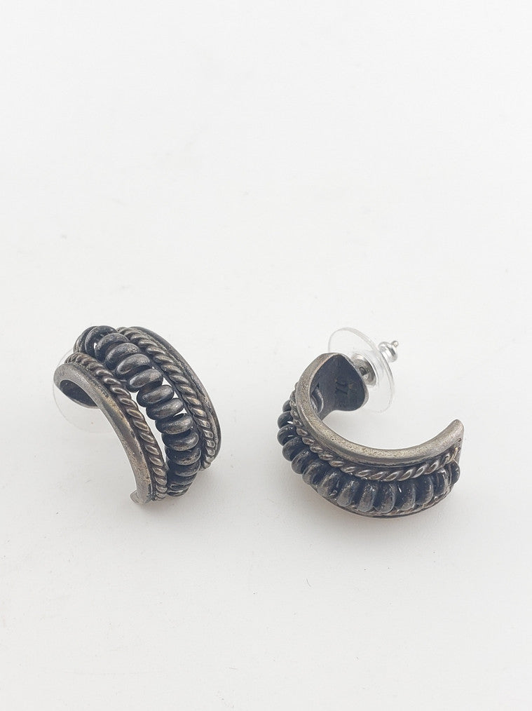 SS Half Hoop Earrings #3