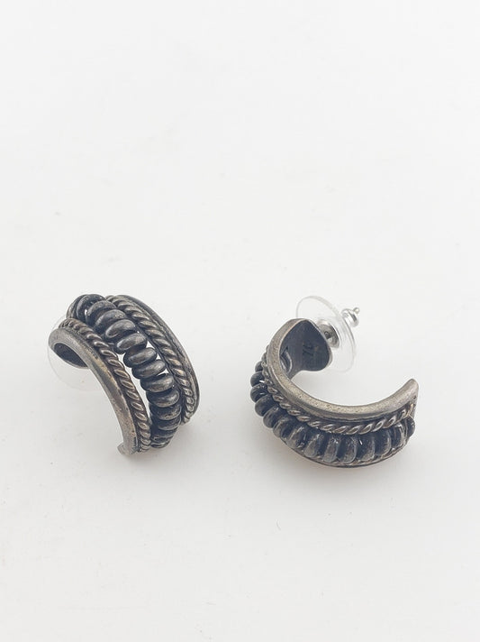 SS Half Hoop Earrings #3