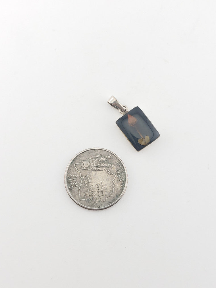 Mini SS Floral Rose Pendant