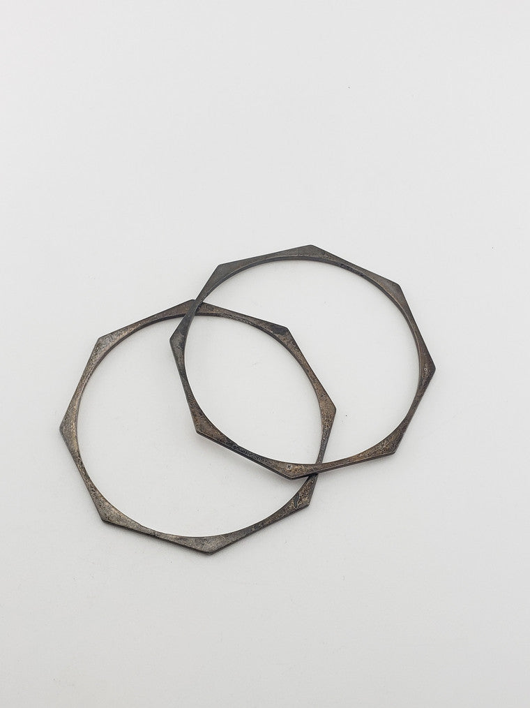 SS 2mm Hexagon Tane Mex Bracelet