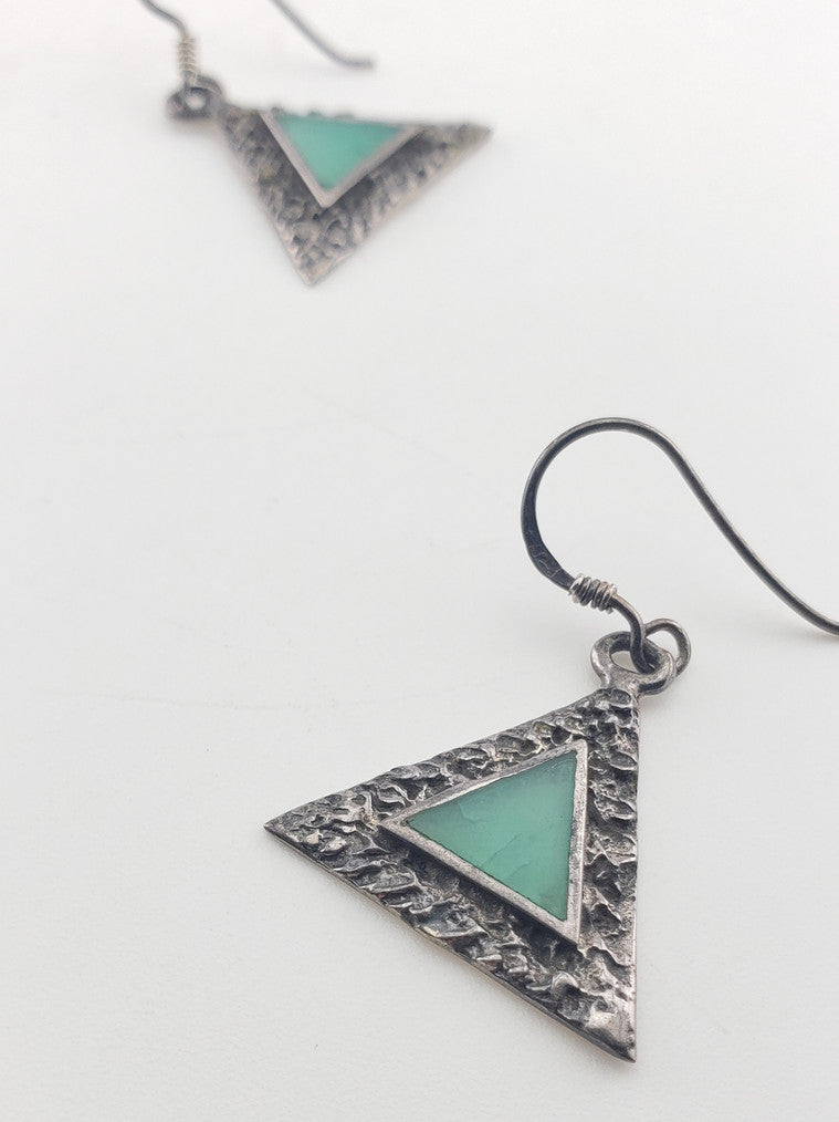 SS Vintage Triangle Earrings