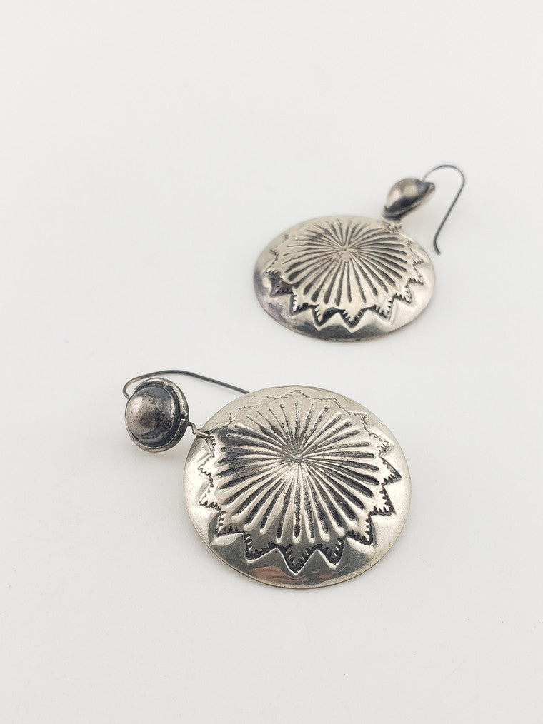 SS Concho Dangle Earrings