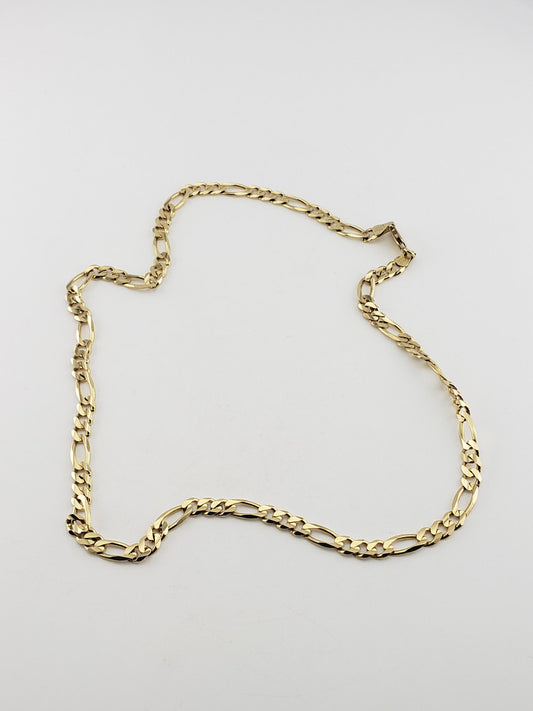 14KY Figaro Link Chain Necklace
