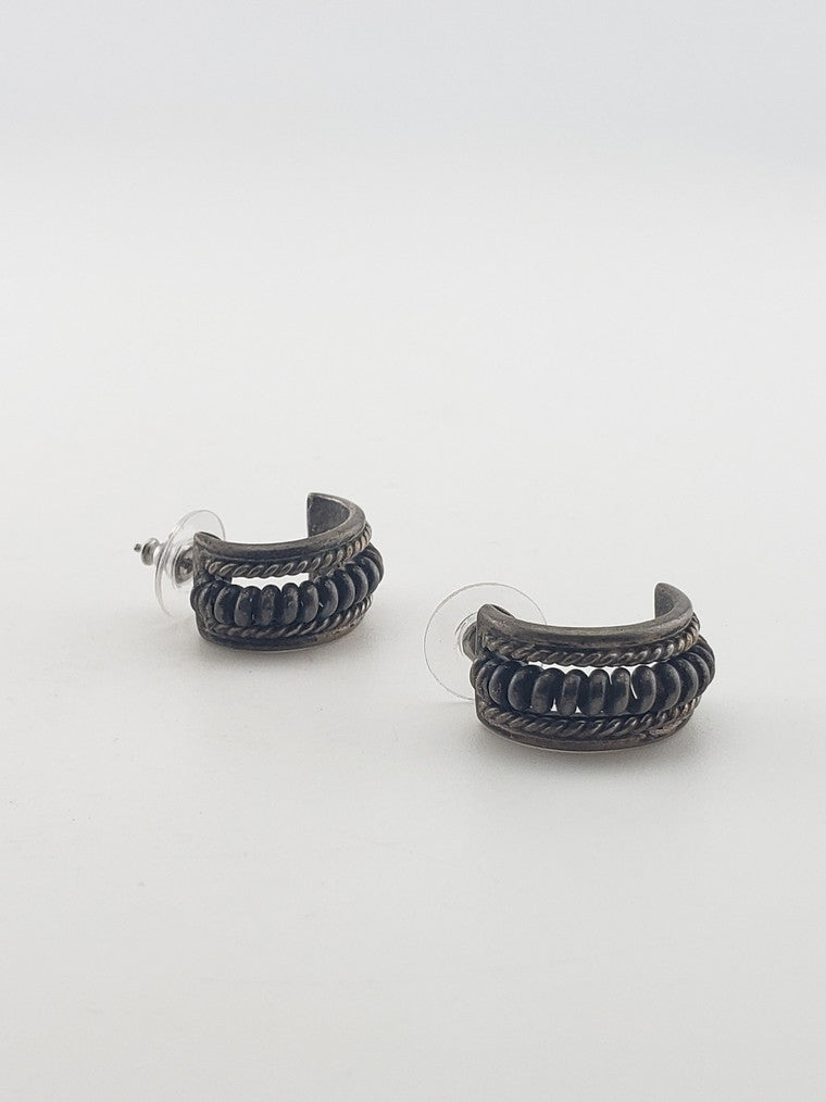 SS Half Hoop Earrings #3