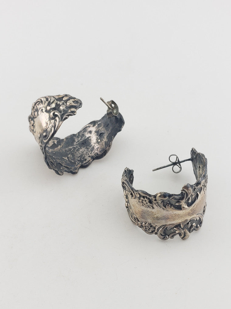 SS Half Hoop Earrings #2