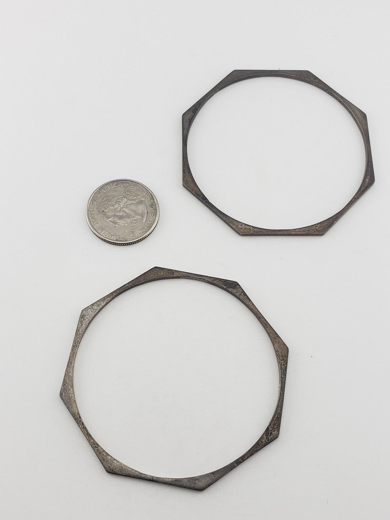 SS 2mm Hexagon Tane Mex Bracelet