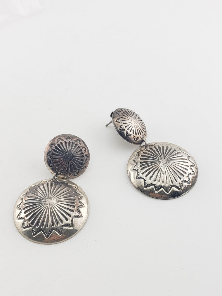 SS American Indian Drop Earrings
