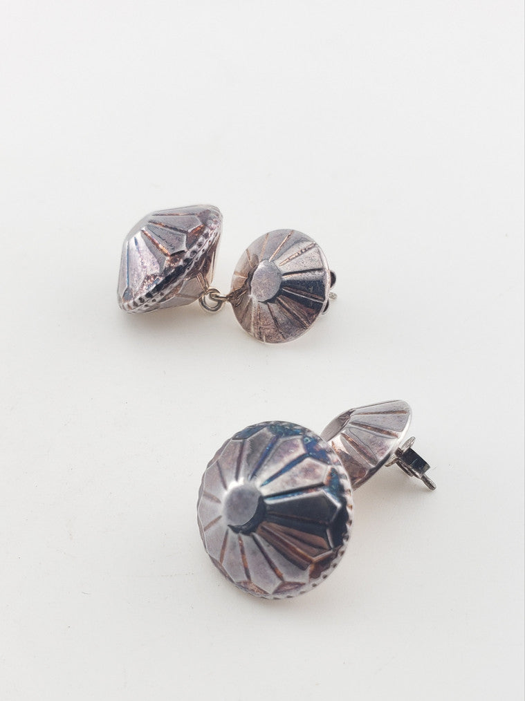 SS Double Basket Drop Earrings