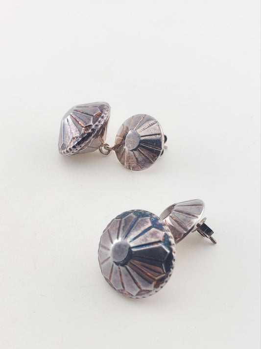 SS Double Basket Drop Earrings