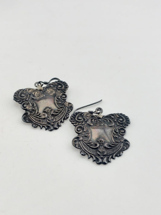 Vintage SS Scrollwork Earrings