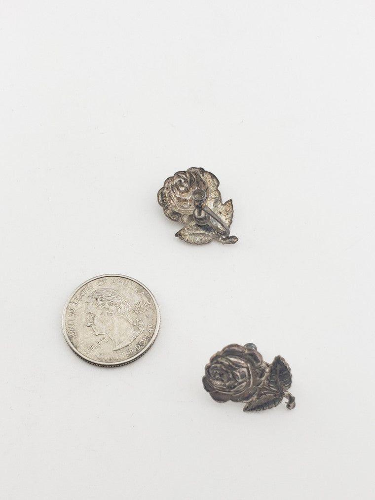 Old SS Flower Earrings