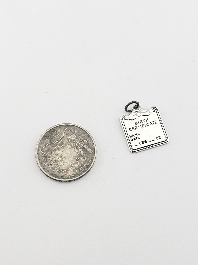 SS "Birth Certificate" Charm