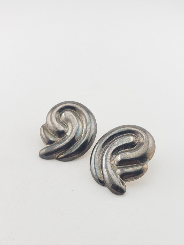 SS Swirl Earrings