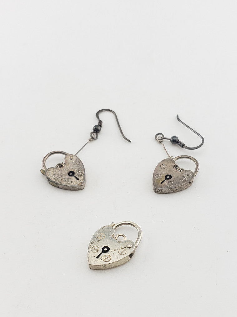 SS Heart Locket or SS Heart Earring