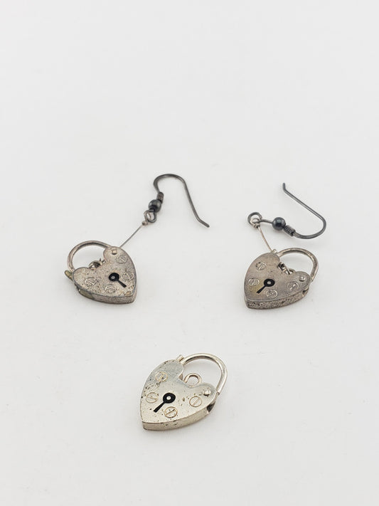 SS Heart Locket or SS Heart Earring
