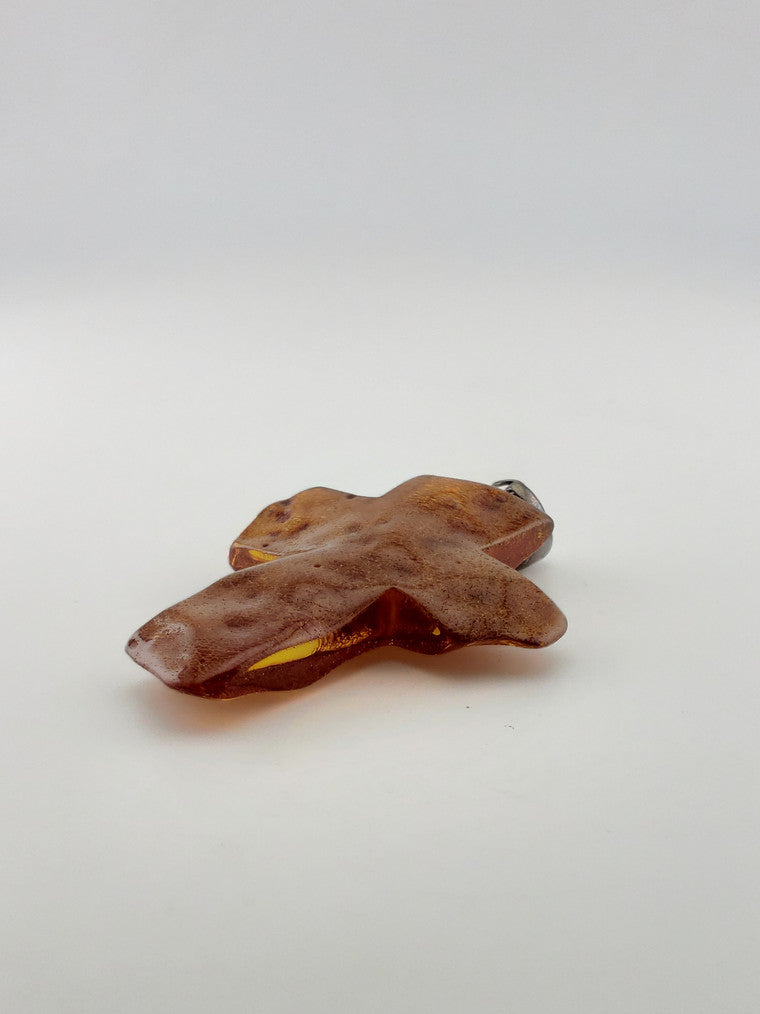 Natural Amber Cross