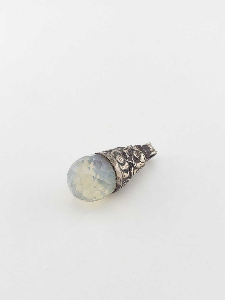 SS Tibet Faceted Quartz Pendant