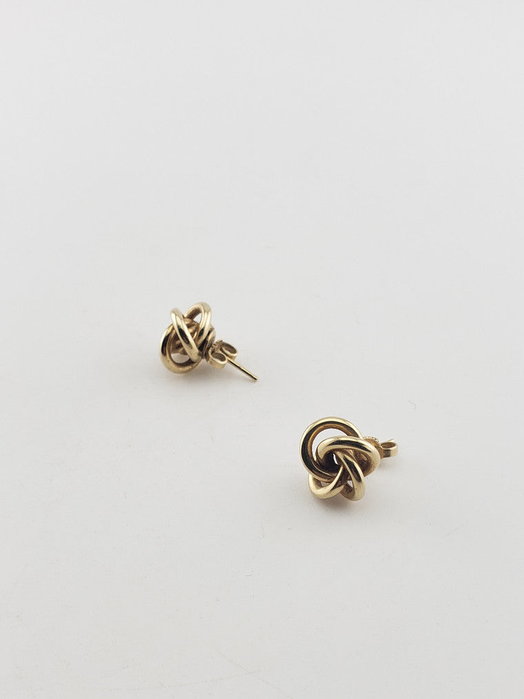Gold Love Knot Earrings