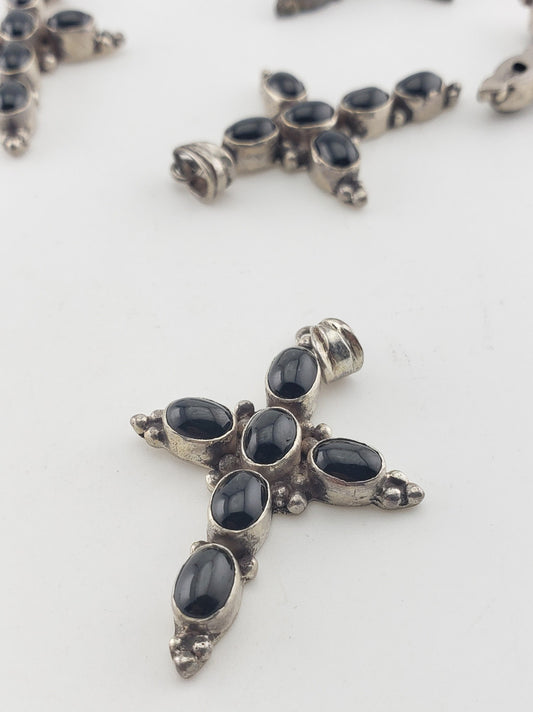 SS Diopside Cross Pendant #1