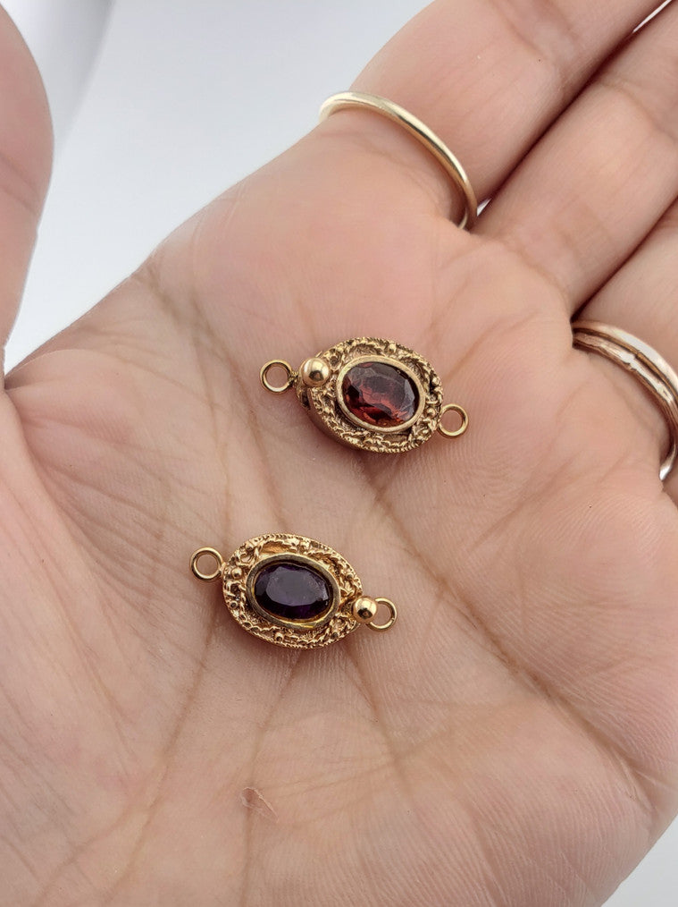 Vermeil Clasp w/ Stone