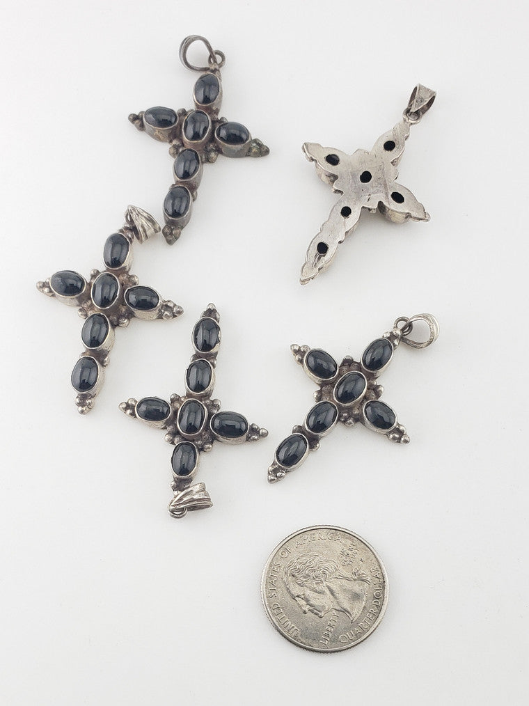 SS Diopside Cross Pendant #1