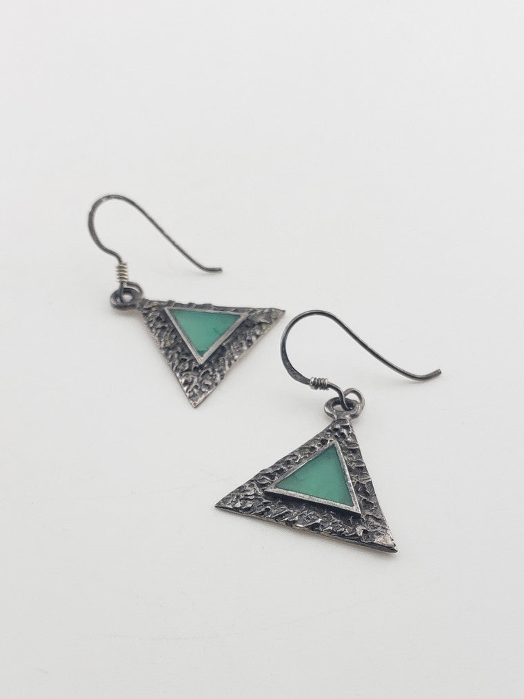 SS Vintage Triangle Earrings