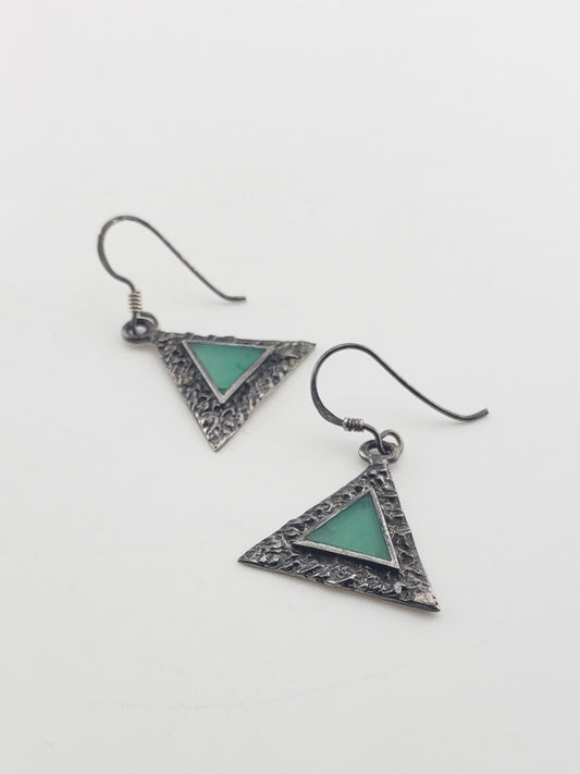 SS Vintage Triangle Earrings