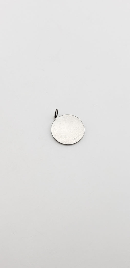 SS Round Engravable Charm