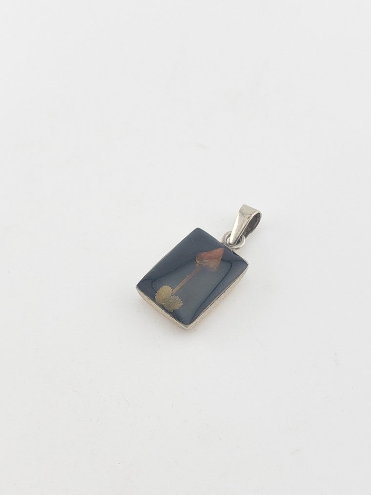 Mini SS Floral Rose Pendant