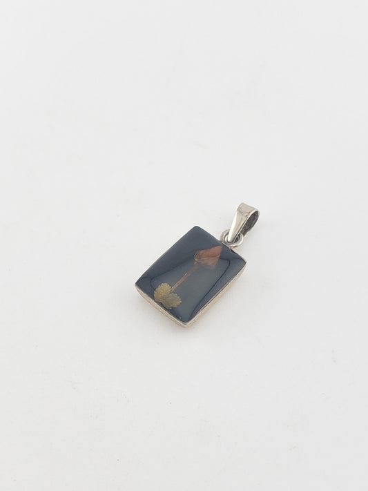 Mini SS Floral Rose Pendant