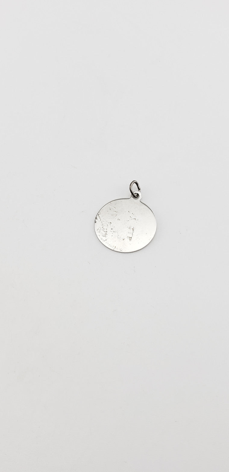 SS Round Engravable Charm