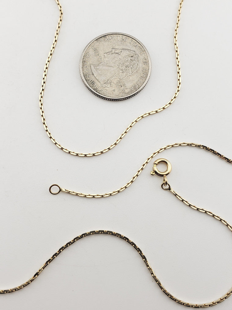 14K Fancy Link Chain Necklace